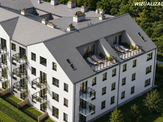 Nowoczesne 4 pokojowe mieszkanie 77,39 m² z dużym tarasem 35 m²
