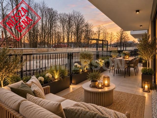 Nowoczesne 4 pokojowe mieszkanie z ogrodem 30 m2