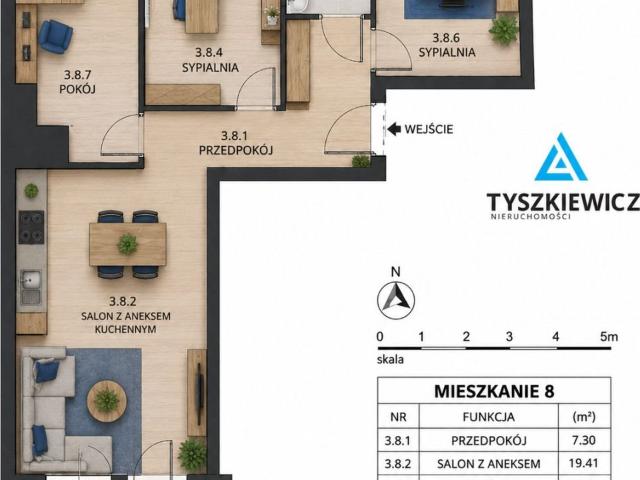 Starogard Gdański, Danuty Siedzikówny Inki, 61,09 m2