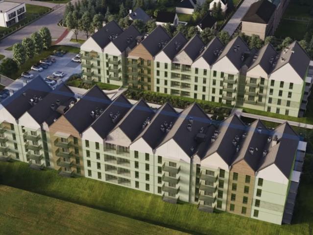 Nowoczesne 4 pokojowe mieszkanie z balkonem i zielonym patio