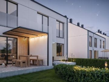 Nowoczesne 66,3 m² z poddaszem i ogrodem w Głogowie