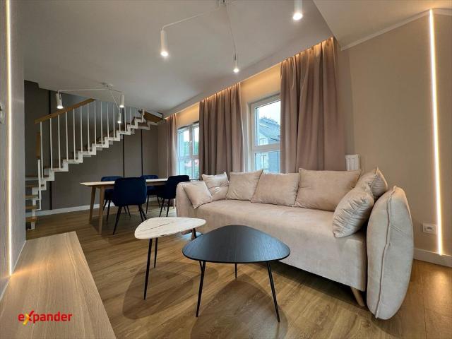 Do sprzedania nowoczesne 75 m² dwupoziomowe mieszkanie z balkonem