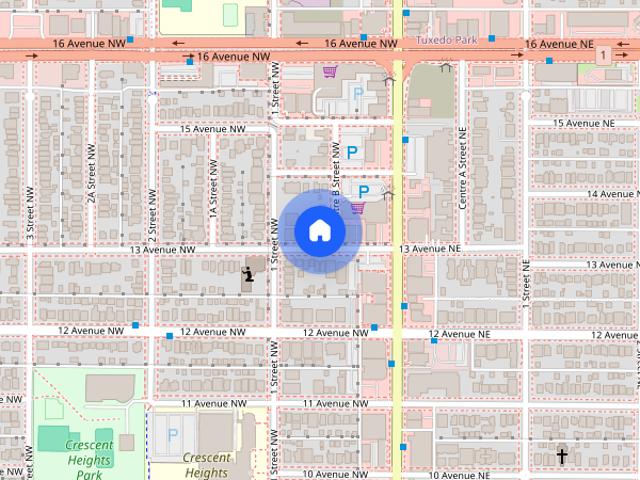 NW Crescent Heights 1+1 Bedroom Apt. Close to SAIT and Downtown Main Floor