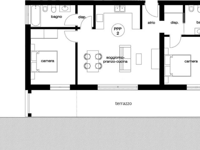 NUOVO 3.5 LOCALI CON GIARDINO PRIVATO E TERRAZZA A CASLANO