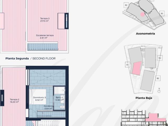 Ático dúplex de 3 dormitorios con 156 m² de espacio exterior