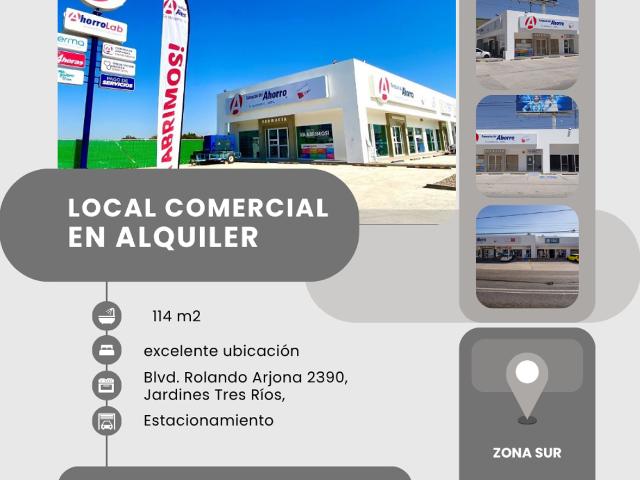Nuevo Local Comercial en Renta – Jardines Tres Ríos, Culiacán