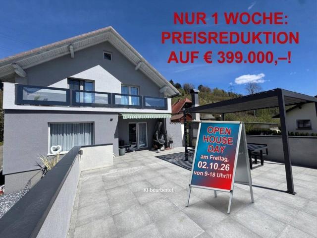 NUR 1 WOCHE: PREISREDUKTION AUF € 399.000,–! OPEN HOUSE DAY am Freitag, 02.10.26 von 9 18 Uhr!