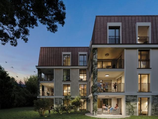 NUR 5 GRUNDSTÜCKE NOCH Prilly Buissonnière 4,5 ZIMMER GARTENEBENE