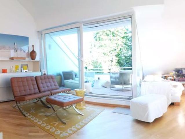 Oase der Ruhe – luxuriöses Wohnen mit Loft Charakter in Parklage nahe des Rheins