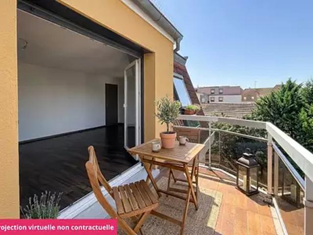 Obernai 67210 Achat / Vente appartement 3 pièces t3 au dernier étage