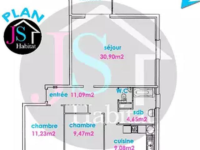 Obernai 67210 Achat / Vente appartement 3 pièces t3