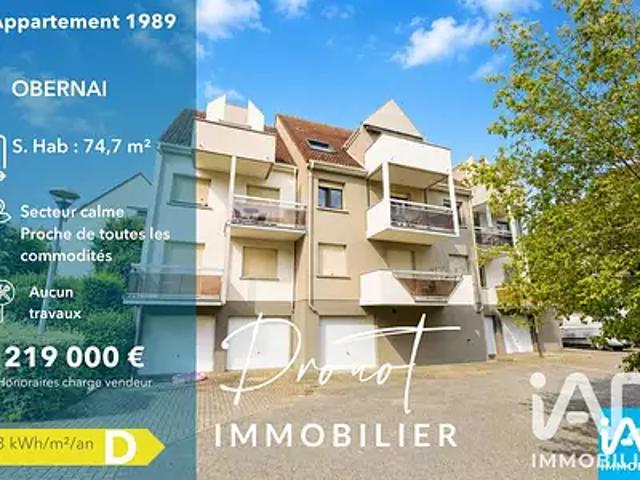 Obernai 67210 Achat / Vente appartement 3 pièces t3