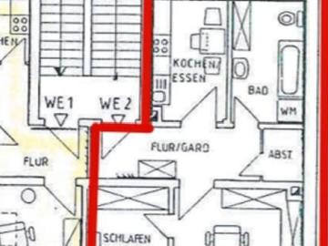 Objekt Nr.: 10824 vermietete 2 Zimmer ETW im EG mit Wanne, Balkon und 2 Abstellräumen zentrumsnah in Plauen