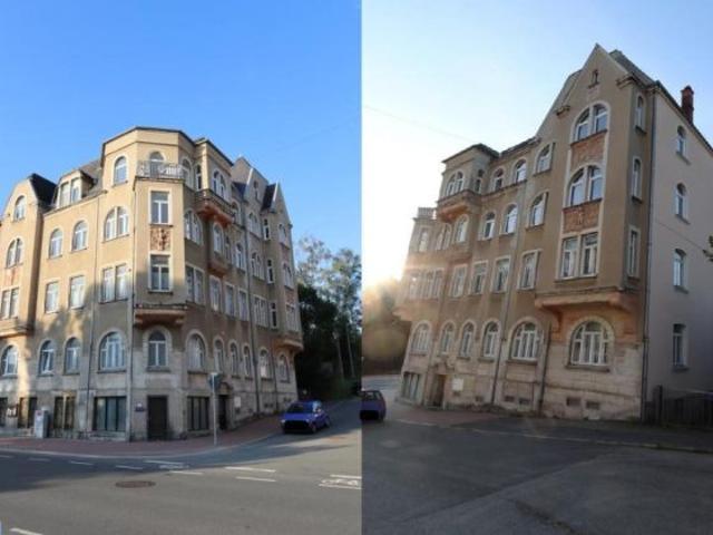 Objekt Nr.: 7225 Imposantes teilsaniertes Wohn und Geschäftshaus mit Balkonen in Auerbach wartet auf Modernisierung