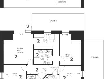 OG Wohnung im ZFH – 4 Zimmer, Gartenanteil – Erstbezug