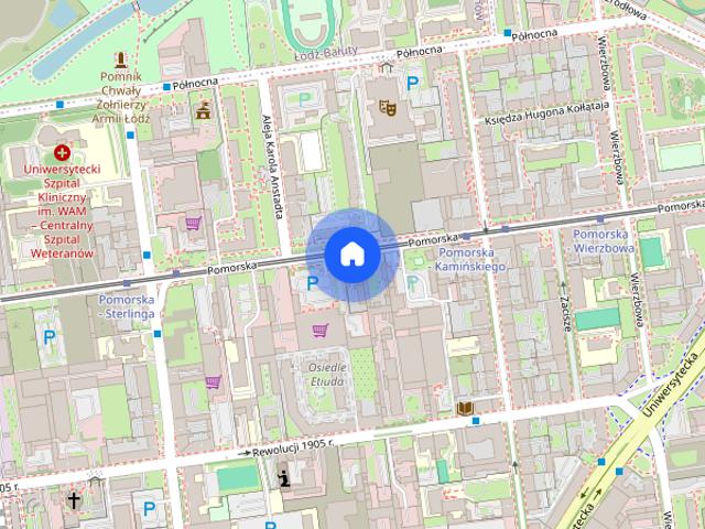ŁÓDŹ CENTRUM Kawalerka dla Studenta Blisko UŁ Ul. Pomorska 79