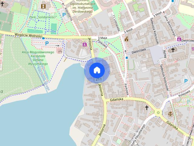Odnajmę kawalerkę w centrum Kartuz widok na jezioro