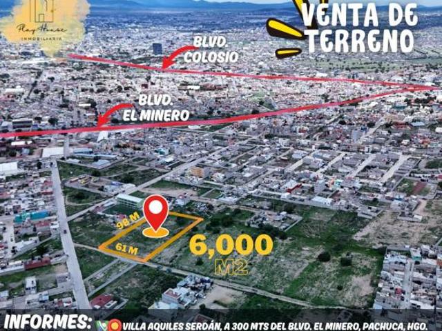 OFERTA DE GRAN TERRENO EN PACHUCA, HIDALGO