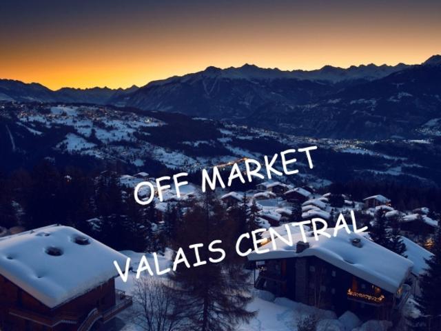 OFF MARKET Möchten Sie sich im Zentrum des Wallis niederlassen Außergewöhnliches Anwesen am rechten Ufer der Rhône 2 Chalets mit Blick auf die Alpen in idyllischer Lage mitten in der Natur