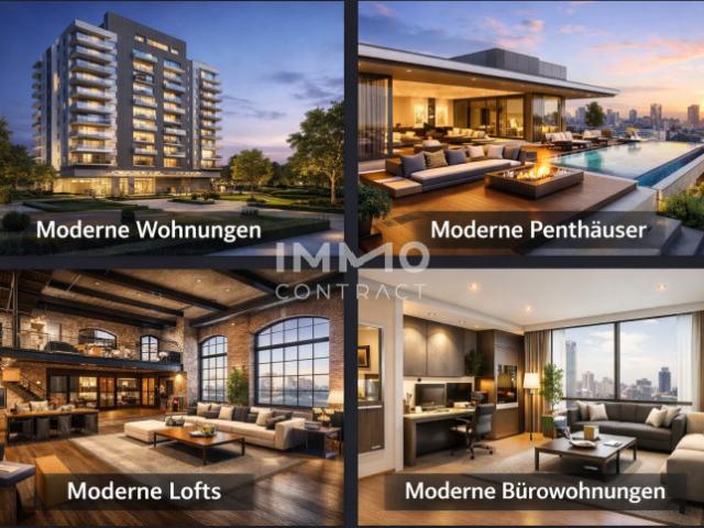 OFF MARKETS I Hochhaus Büroapartments I Moderne Wohnkomplexe I Luxus. Lofts Penthouse Wohnungen I Villen