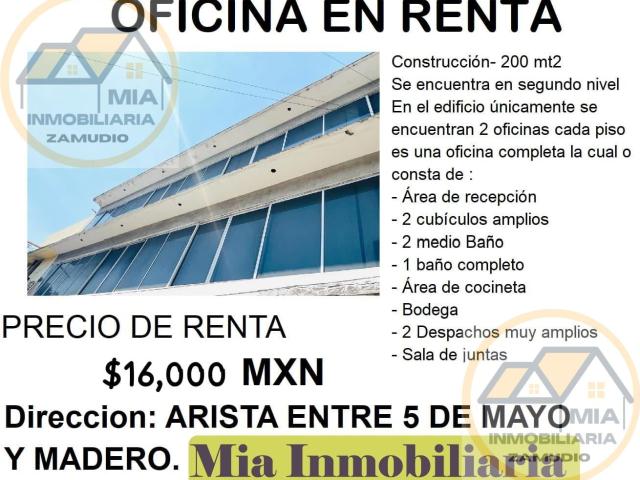 Oficina en renta en Arista entre 5 de Mayo y Madero Centro Hist?rico Veracruz