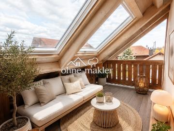 Ohne Maklergebühr freie Wohnung, 2 Balkone, 3 Zimmer, TG + Stellplatz