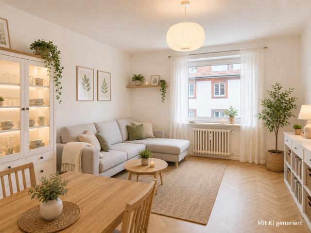 Ohne Provision Nette & gepflegte 3 Zimmer Wohnung, Balkon, Bad mit Fenster, Kellerabteil