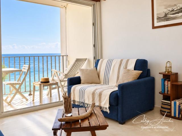 OLMETO PLAGE Corse: Studio en bord de mer avec terrasse. 23m² Olmeto
