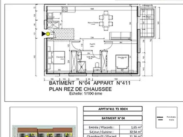 Olmeta di Tuda 20232 Achat / Vente appartement 3 pièces t3 parking