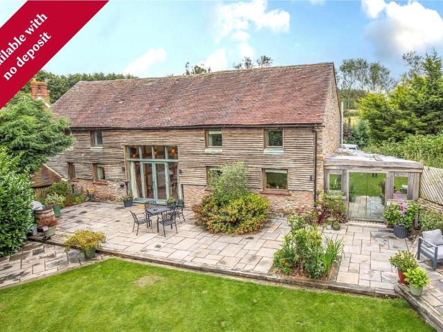 Old Threshing Barn, Easthope, Much. 5 bed barn conversion to rent £2,500 pcm £577 pw