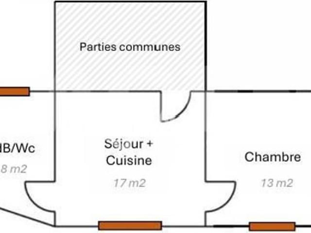 OLETTA VILLAGE APPARTEMENT À RÉNOVER 38 m² CACHET & POTEN