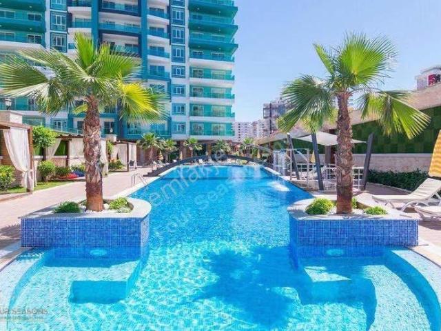 Olimpia Garden Res.'te Havuz Manzaralı Geniş 1+1 Eşyalı Daire