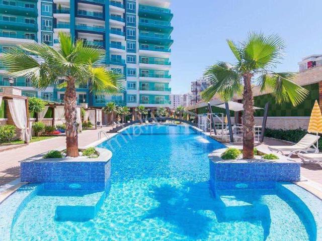 Olimpia Garden Res.'te Havuz Manzaralı Geniş 1+1 Eşyalı Daire
