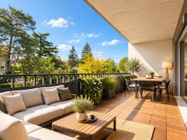 Onex Die Eleganz und der Komfort einer 5 Zimmer Wohnung mit 112 m² Minergie