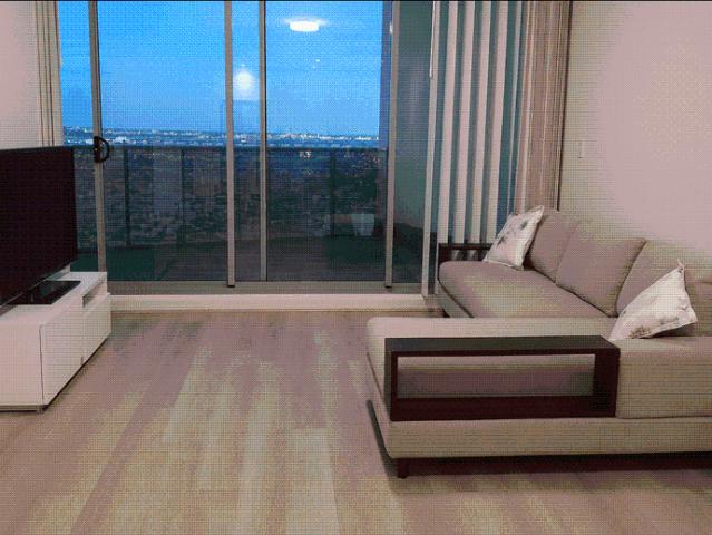 One bedroom with nice view