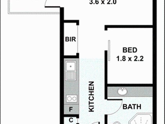 One bedroom apartment with courtyard!
