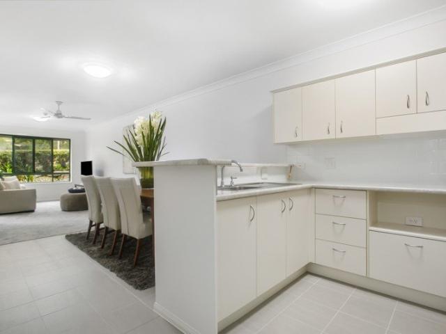 One bedroom apartment with private patio and open plan living