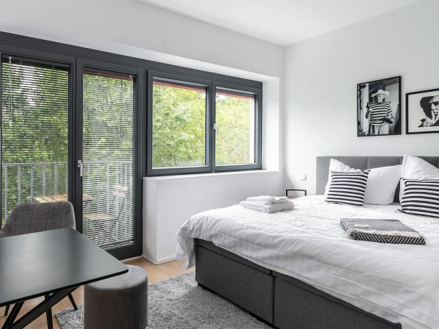 One Room Furnished Apartment with Balcony near Mariannenplatz Kreuzberg