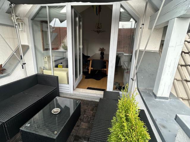 [Only for 4 months]Charming 2 room attic apartment furnished with balcony in Munich Trudering, Munchen Amsterdam Apartments for Rent