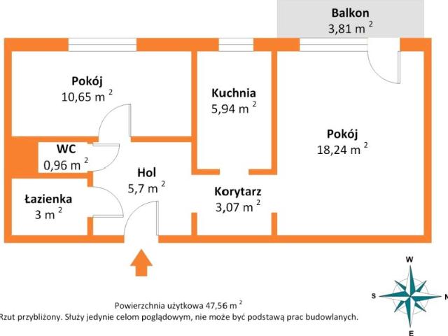 Os. Dolnośląskie 47,56 m², Bełchatów