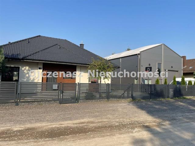 Nowoczesny dom 108 m² z halą 140 m², ogród, garaż