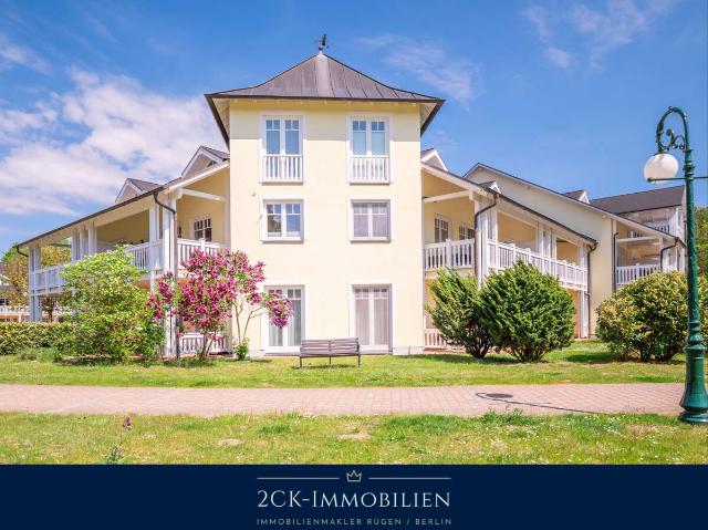 Ostsee Urlaub direkt vor der Tür: Möblierte 2 Zimmer Wohnung mit Balkon, Stellplatz, Dünenpark Binz!