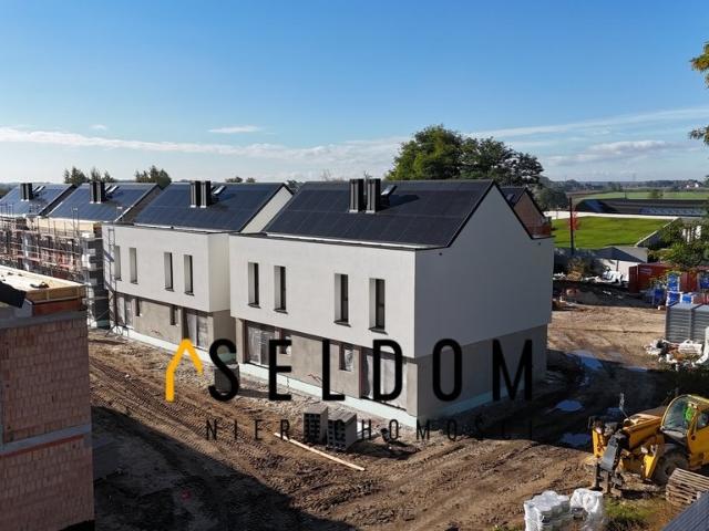 Nowoczesny dom bliźniaczy z solarami i ogródkiem zapraszam