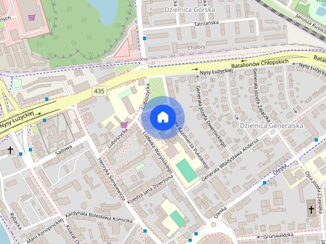 Opole Centrum 39 m2, Dzielnica generalska