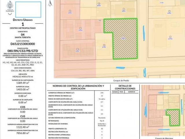 Oportunidad Terreno para Desarrollo Vertical Posibilidad Zona Americana