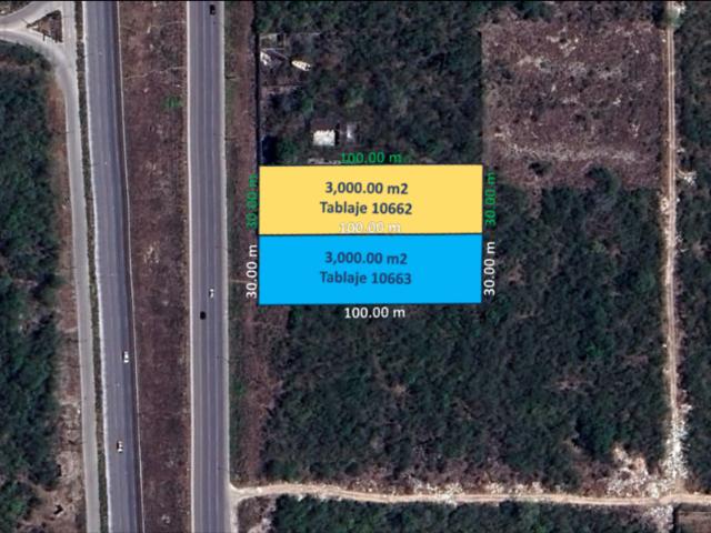 ¡Oportunidad! Terreno sobre la Carretera Mérida Progreso de 6,000 m2