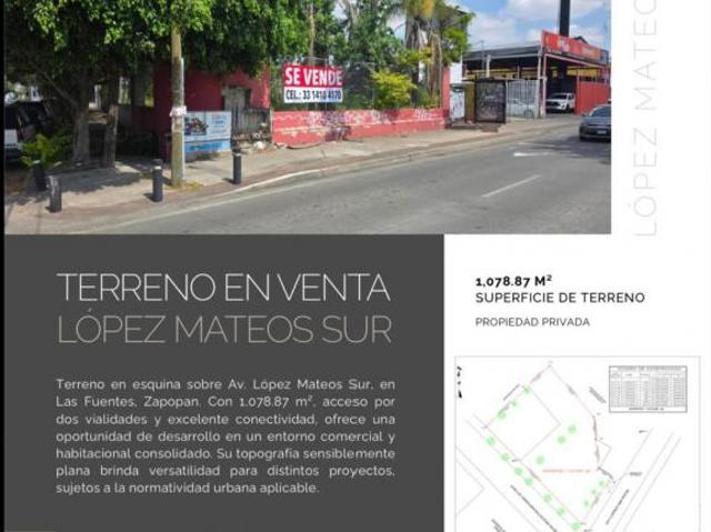 Oportunidad de Terreno sobre Av Lopez Mateos