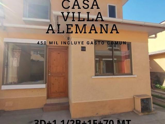 Oportunidad de Arriendo en Villa Alemana