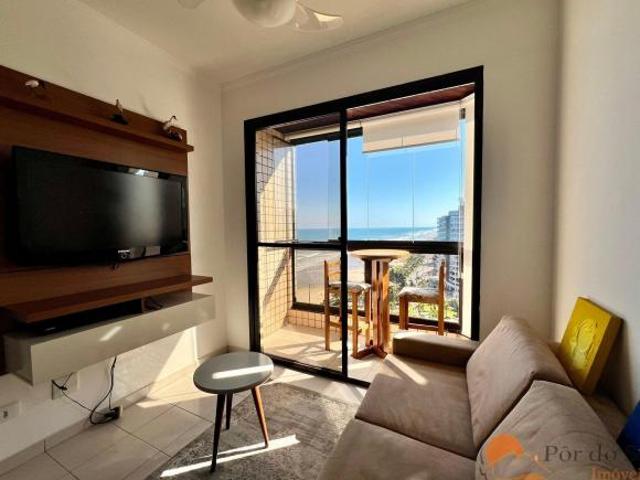 OPORTUNIDADE! Apartamento 1 Dormitório Suíte, Vista para o Mar e 1 Vaga no Caiçara Praia Grande/