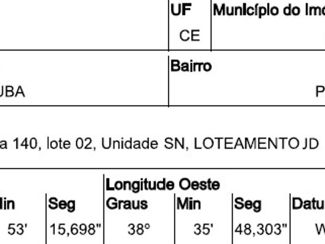 Oportunidade Única em PACATUBA CE | Tipo: Terreno | Negociação: Licitação Aberta | Situação: Imóvel